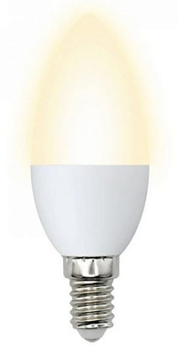 LED C37/B35 WW E14 Лампа светодиодная свеча Warm White E14   -  LED лампы 